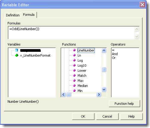 alternate row shading - deski variable editor